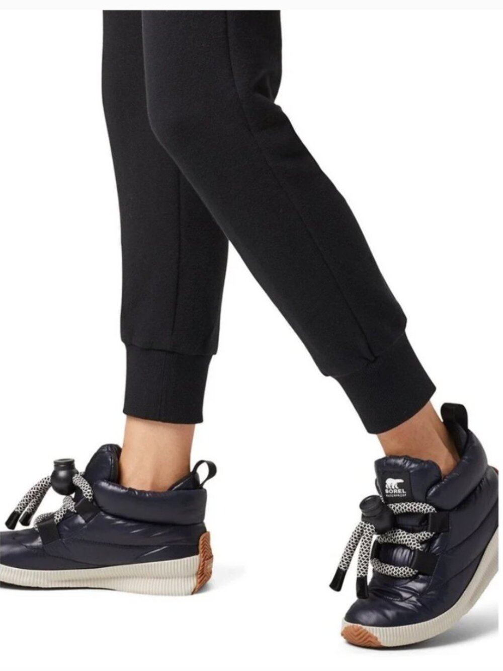 SOREL Out 'N About Puffy Lace Boot Navy Women's size 8.5 Hip Chic‎